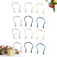 12 Pcs Nose Piercing Jewellery Fake Septum Rings False Faux Piercings