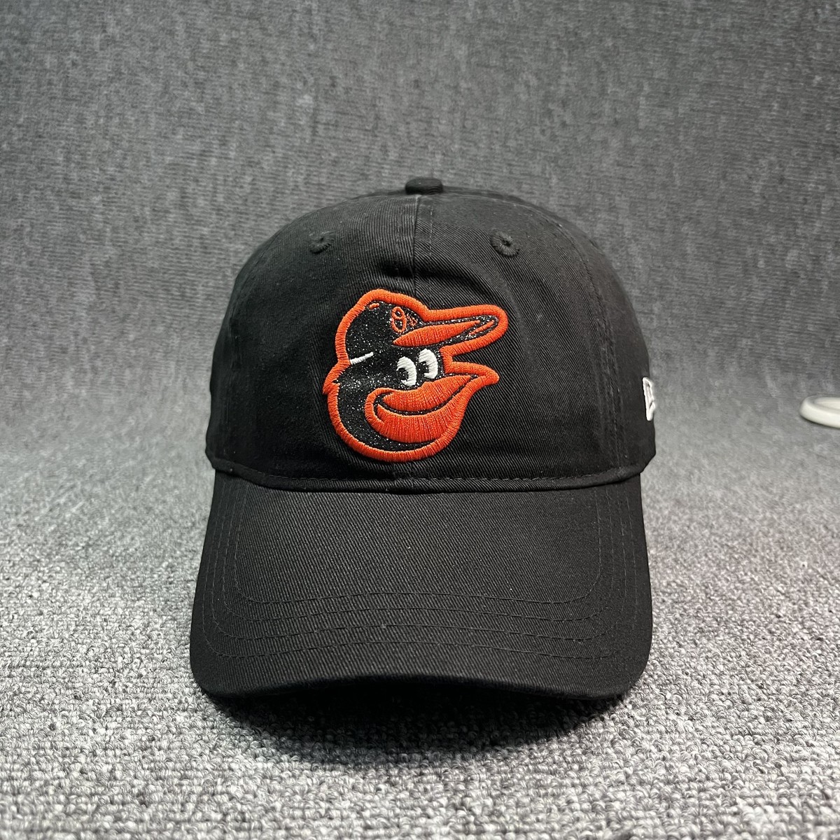 New Era 9TWENTY Baltimore Orioles Youth Hat Black Mascot Cartoon Adjustable