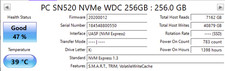 Western Digital SN520 NVMe SDAPTUW-256G-1012 Dell 0NGP80
