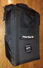 Polar Bear Original Soft-Side Cooler Backpack Black Insulated Leakproof