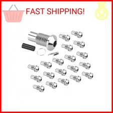 DaierTek 20Pcs 5MM LED Holder LED Mount LED Lamp Bezel Round Copper Chrome Plate