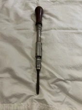 Vintage Yankee Model 877 Ratcheting Screwdriver 11” - Collectible