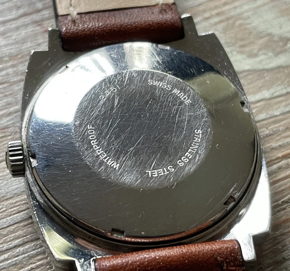 Dugena Monza Automatic in Edelstahlgehäuse und mit neuem RIOS-Lederband - Bild 4 von 4