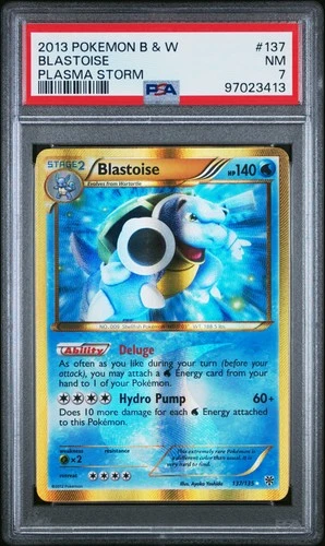 2013 Pokemon Blastoise Black & White Plasma Storm  PSA 7 #137