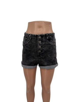 Fb sister kurze Jeans hotpan grau schwarz Größe m