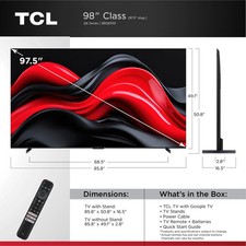 TCL 98” Class Q6 QLED 4K UHD HDR Smart Google TV (NEW 2024) - 98Q651G 8