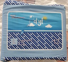  DC Idyl Adult Diaper Large Pack of 12 - Vintage Style