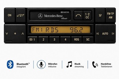 MERCEDES BENZ CLASSIC BE2010 Autoradio BLUETOOTH Mikrofon Oldtimer W201 190 W124
