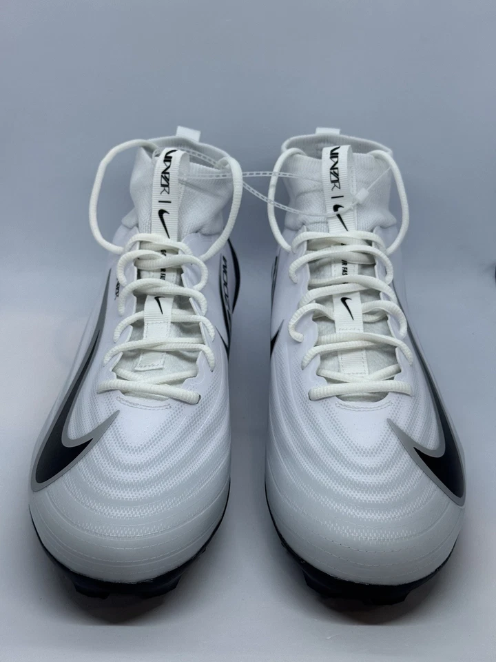 Nike Zoom Air Vapor Pro 1 White Black Football Cleats IB2495-105 Men’s Size 13 - Image 2 of 4
