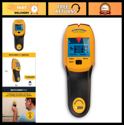 Zircon MultiScanner A200   Electronic Wall Scanner Stud Finder & Metal Detector