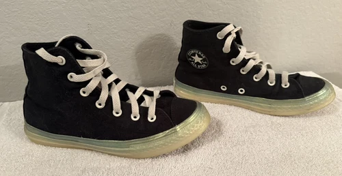 Converse Chuck Taylor All Star alte nere logo vintage bambini junior taglia 3