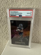 2023 Panini Obsidian - Black Color Blast Jaxon Smith-Njigba #4 (RC)