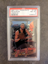 1998 Stadium Club Triumvirate Tim Duncan Luminous Die Cut Rookie
