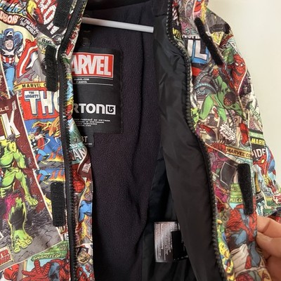 BURTON⭐️MARVEL⭐️スキーウェア⭐️3T Marvel x Burton Boys Jacket 3T Comic Print Hooded Snow Coat