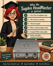 J E Sugden HeadMaster Class A Headphone Amplifier / Preamplifier