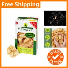 Firelighters - 50 Units Natural Fire Lighters for Wood Burner Firepit Bbq Piz... 0.30 per lighter