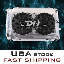 3Row Alum Radiator Shroud Fan For 1979-1993 Ford Mustang Foxbody 5.0L 2.3L AT/MT