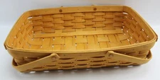 Longaberger Basket Wide Basket Handmade in Dresden Ohio 