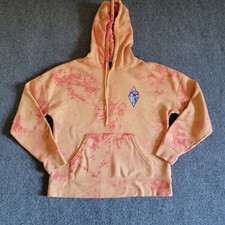 Empyre Hoodie Orange Tie Dye Mushroom Crystal Pullover Skate Sweatshirt
