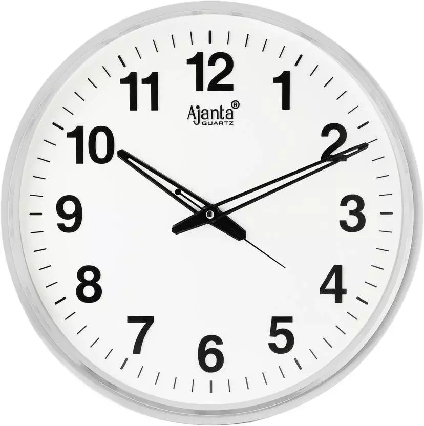 Ajanta Wall Clock White Freee Shipping