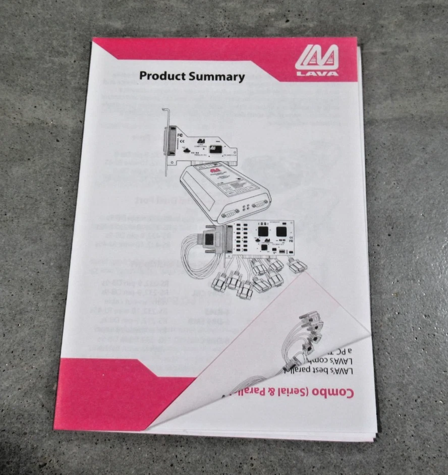 Lava Quattro-PCI 4 port RS-232 Four port Serial Card BRAND NEW - Image 3 of 4