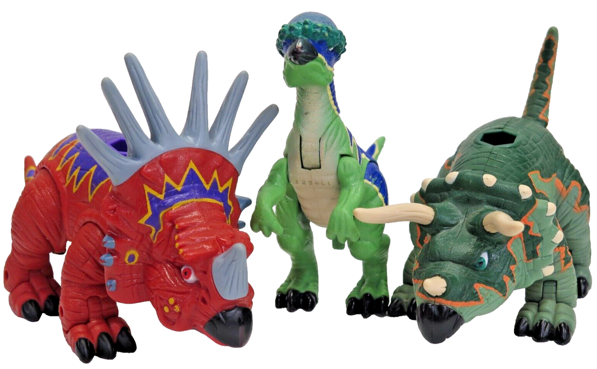 Imaginext Action Dinosaur Lot Tank Triceratops Styracosaurus