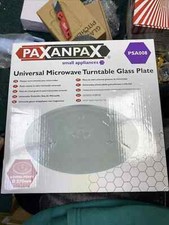 Universal Microwave Turntable Glass Plate with 6 Fixers 270mm Paxanpax
