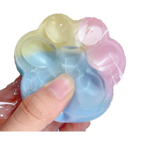 Taba Squishy Big Cat Paw Silicone Squeeze Toys Stress Relief Squishy Fidget Toy - Picture 29 of 39