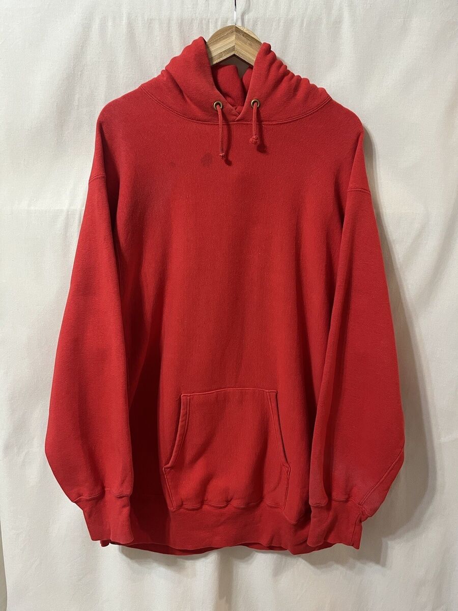 80s Champion Hoodie Reverse Weave Made in USA SIze XXL Red 80s Champion Hoodie Reverse Weave Made in USA SIze XXL Red