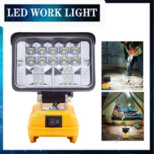 Cordless Led Work Light For Dewalt 20V Battery Portable Flood Light Flashlight