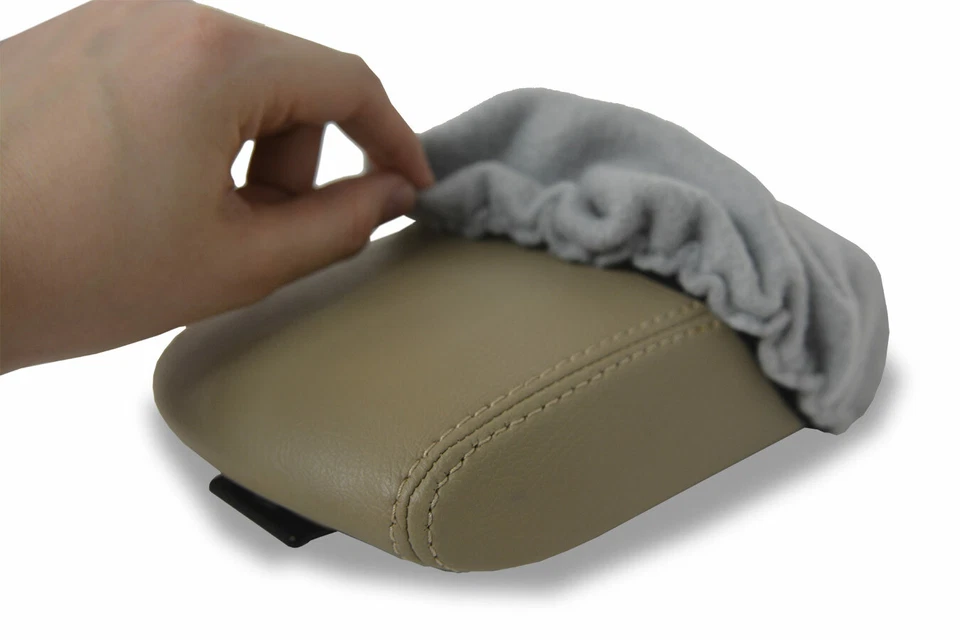 Fits 2001-2005 Toyota RAV4 Protector Fleece Console Lid Armrest Cover Gray - Image 3 of 4