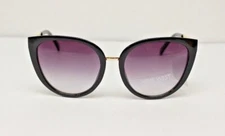 Nine West Black & Gold Cat Eye With Jewels Womens Sunglasses 100%UV 45238RNJ001
