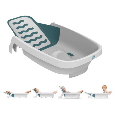 The First Years 4-in-1 Reclining Baby Bathtub - Adjustable Recline for Custom