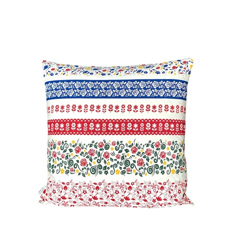 442. Handmade Multicolour Flowers Linen Cotton Cushion Cover. Various sizes - Picture 3 of 5