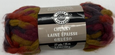 Loops &Threads Chunky Yarn ''Falling Leaves'' 1 Skein #1683