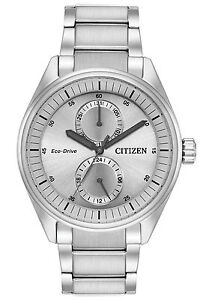 Citizen Eco-Drive Men's Paradex Silver-Tone Bracelet 43mm Watch BU3010-51H