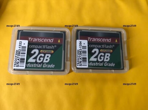 2PCS Transcend CompactFlash  2GB CF200I Industrial Grade CF Card - Picture 1 of 2