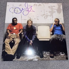 DC Talk Vinyl Insert AUTOGRAPH SIGNED (Michael Tait & Kevin Max) VERY RARE Flat