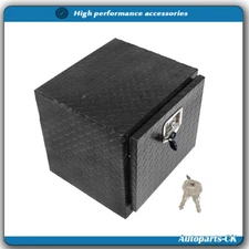 18 Inch Durable Aluminum Diamond Plate Tool Underbody Box With T - Handle Latch