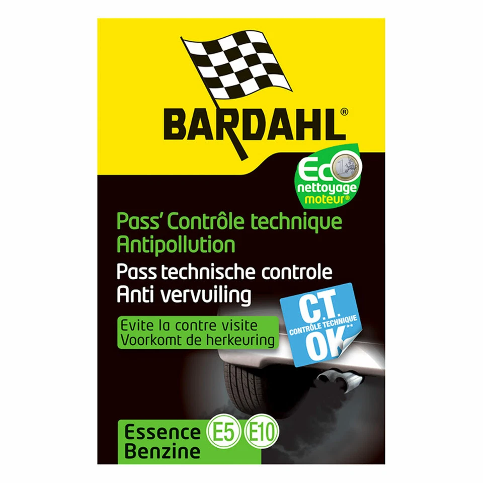 BARDAHL Pass Contrôle Technique Essence: Nettoyant Injecteurs Stop Fumées PRO ! - Photo 1/1