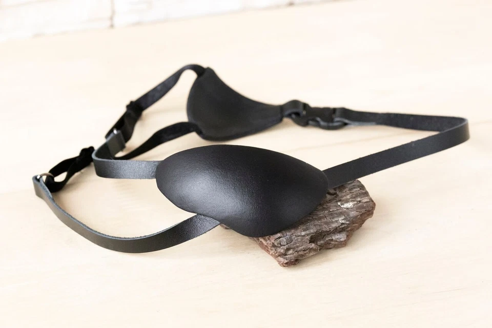 Arcane Caitlyn Eye Patch, Caitlyn Cosplay Leather Eye Patch, Slim Eye Patch - Image 2 of 4