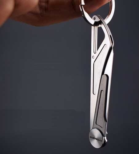 Titanium Knife Scalpel Blade Mini Pocket EDC Tools Survival Folding Keychain - Picture 4 of 16