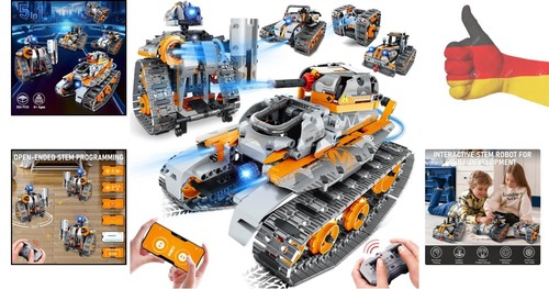 Technik Roboter SET, Kinder Bauspielzeug 5-in-1, App & Fernsteuerung RC Techn... - Bild 2 von 9