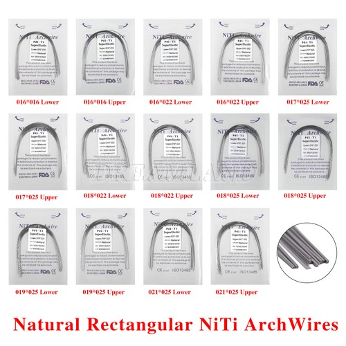 Confezione 10 Filo Arco Niti Super Elastico Ortodontico Rettangolare Natura SKYSEA Dentale - Foto 5 di 35