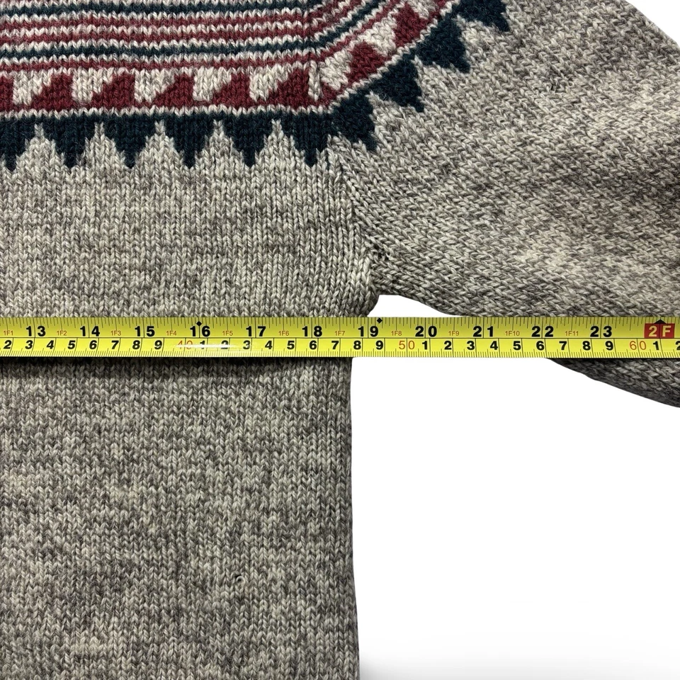 Vintage Pendleton Lobo Sweater Fair Isle Nordic Virgin Wool Medium Rare Flaws - Image 4 of 4