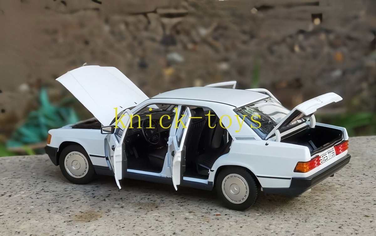 NOREV 1/18 Scale Mercedes-Benz 190E W201 1984 White Diecast Car