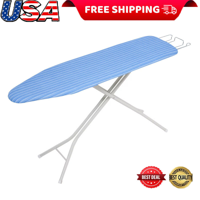 Retractable 4-Leg Ironing Board with 7 Height Levels & Iron Rest-image