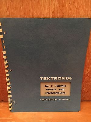 TEKTRONIX No 3 Electric Obturateur et speedcomputer Operators Manuel d'instruction 