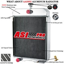 4 Row Aluminum Radiator for IH Farmall 460 560 370414R1 370413R92 370415R92 -ASI
