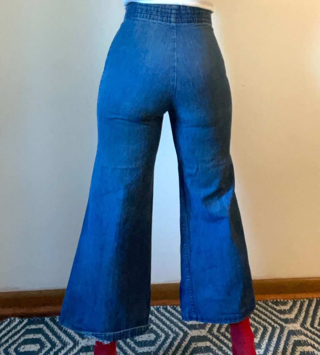 Vintage 60's 70s Wrangler Wide High Waist Jeans Bell Bottoms Vintage 60's 70s Wrangler Wide High Waist Jeans Bell Bottoms